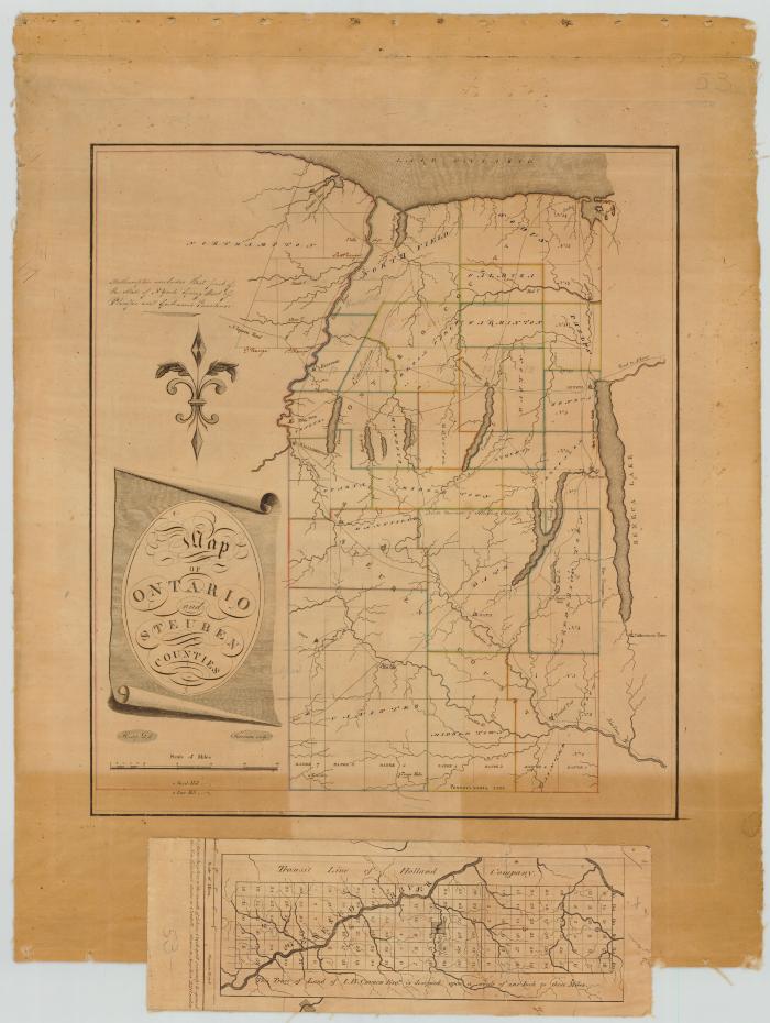 Map of Ontario and Steuben Counties. Map #53