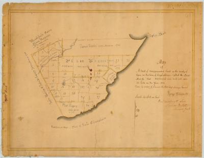 Map of unappropriated land in the County of Essex, in the Town of Elizabethtown called the Split Rock Tract. Map #61