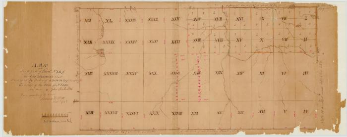 Map of the south part of township No. 12 of the Old Military Tract. Map #69