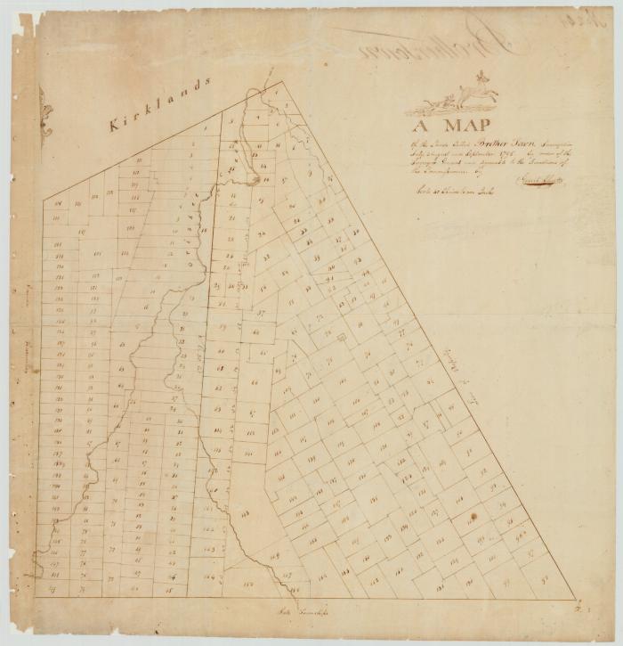 Map of lands called Brother Town. Map #136A