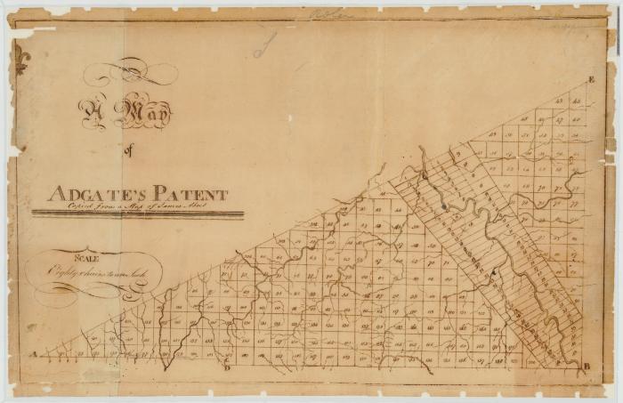 Map of Adgate's Patent. Map #75A
