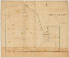 Map of Ulysses Township (No. 22) of the Military Gratuity Lands. Map #122