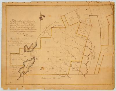 Map of unappropriated land lying in the Town of Fort Ann and Washington County called Fort Ann Tract. Map #65A