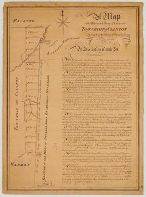 Map of the easternmost range of lots in the Township of Clinton. Map #51A