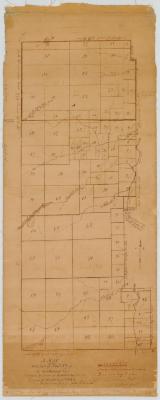 Map of west part of Township No. 1 of the Old Military Tract. Map #67