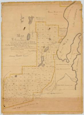 Map of unappropriated land in the County of Essex, in the Towns of Essex and Chesterfield called Peru Tract. Map #58