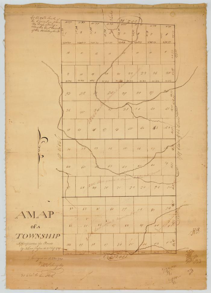 Map of  a Madison County Township, 1789. Map #71