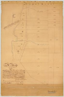 Map of part of Glen's Purchase, and part of the 1st allotment of the Royal Grant. Map #55