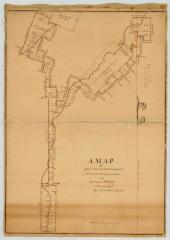 Map of 9,973 acres of land laid out for Nathaniel Mallory and others. Map #98