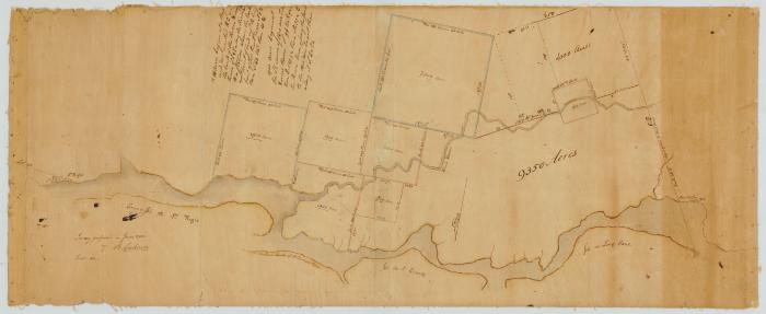 Map of sundry tracts of land in the present Town of Messina, St. Lawrence County. Map #84