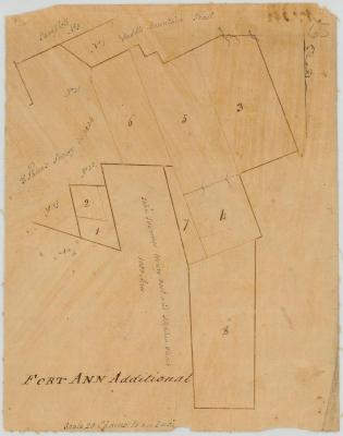 Map of Fort Ann. [Additional]  Map #65B
