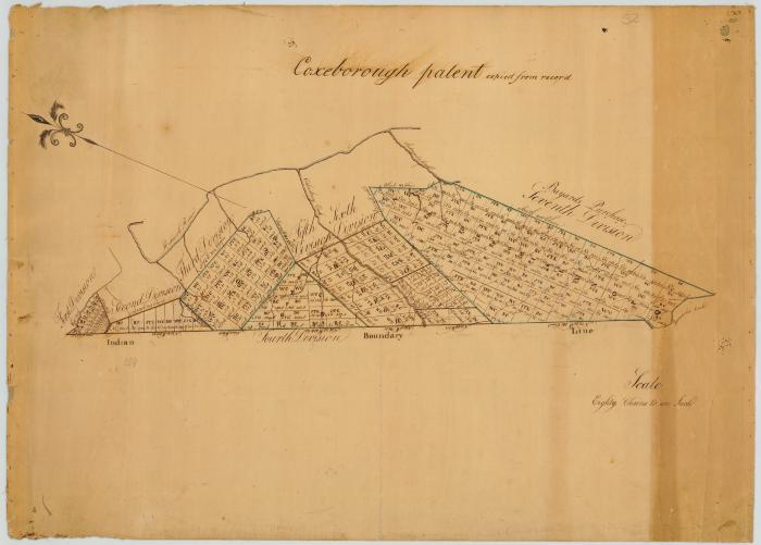 Map of Coxeborough Patent. Map #52