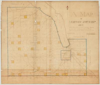 Map of Ulysses Township (No. 22) of the Military Gratuity Lands. Map #122