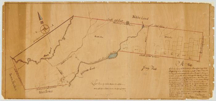 Map of 68,542 acres of land on Black river and Canada creek near Jersey Field Patent. Map #78