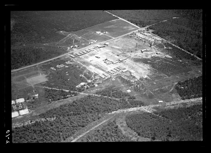 Camp Upton, L.I., CCC Camp Aerial View