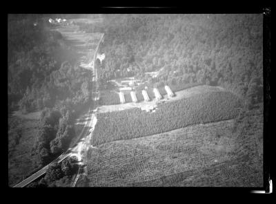 Warrensburg CCC Camp Aerial View; Narrowburg, N.Y., Aerial View CCC Camp