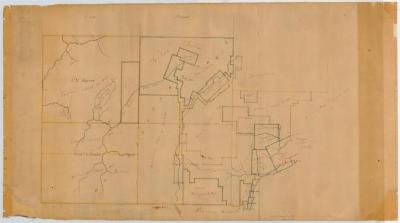 Map of Township No. 1, 2, 11 and 12 of Old Military Tract. Map #151
