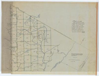 Plan of lands purchased for the benefit of Stephen Crossfield and Joseph Totten (Copy). Map #205B