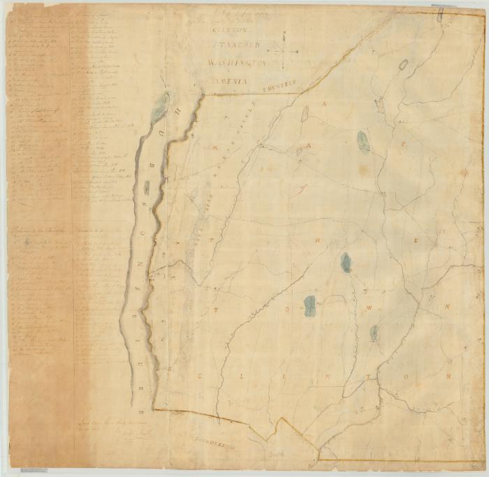 Map of Clinton, Stanford, Washington and Amenia in Dutchess County. Map #189B