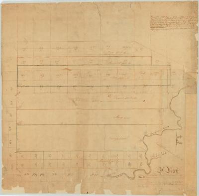 Map of lands owned by Sir William Johnson. Map #222A