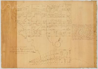 Map of Tract of land, granted to Borst Grestaez and others. Map #185