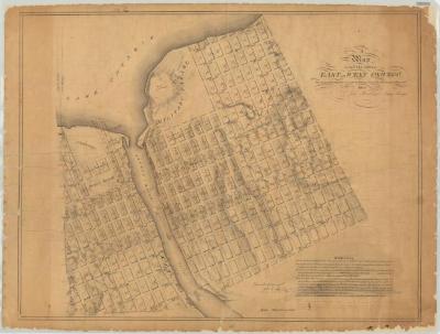 Map of the Villages of East and West Oswego. Map #230