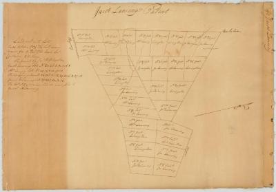 Map of Jacob Lansing's Patent. Map #169