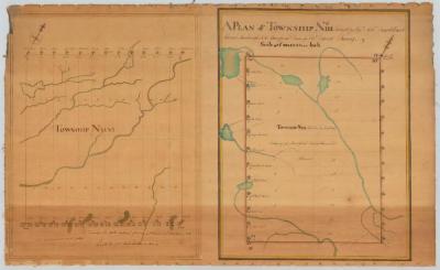 Map of Township No. 46 in Essex County and Township No. 3 in Hamilton County. Map #236