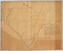 Map of the outlines of a tract of land commonly called the Cheningo Triangle. Map #218