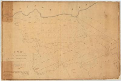 Map of a part of the late Oneida Reservation. Map #201A