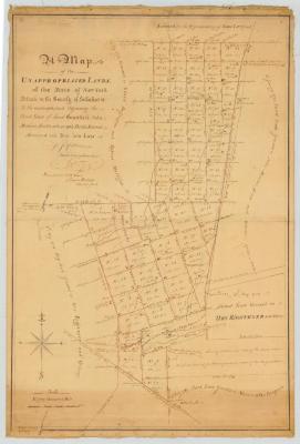 Map of unappropriated lands of the State of New York in the County of Schoharie. Map #147B