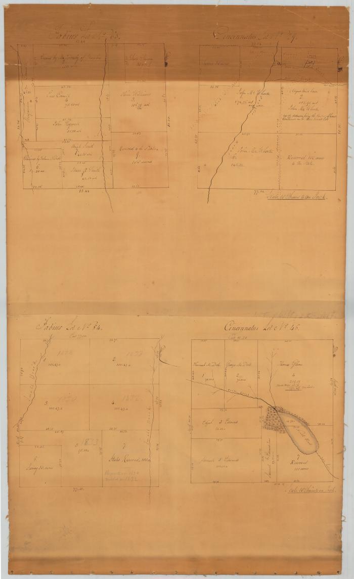 Map of Fabius, Lot No. 65 and 84 and Cincinnatus, Lot No. 29 and 46. Map #260