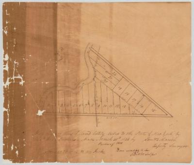 Map of 1,877 acres of land known as the Purchase of 1825. Map #278A_2