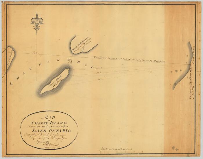 Map of Cherry Island, situate in the Chaumont Bay, Lake Ontario. Map #271