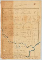 Map of lands ceded by the St. Regis Indians to the State of New York. Map #301A