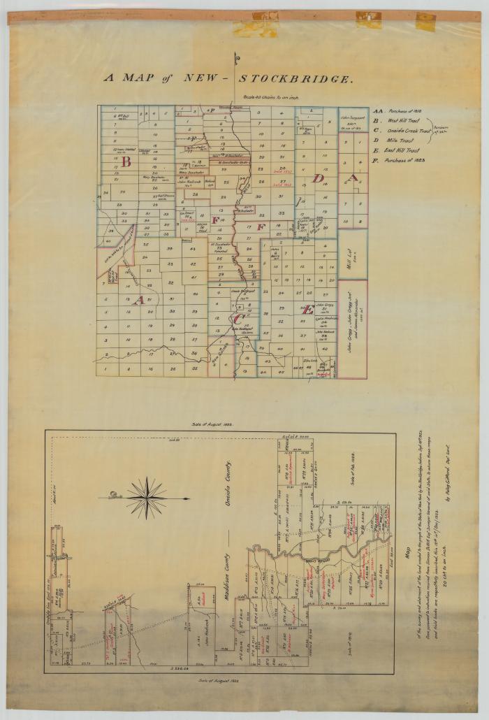 Map of New Stockbridge and land ceded to the people of  New York by the Stockbridge Indians. Map #263(Copy)