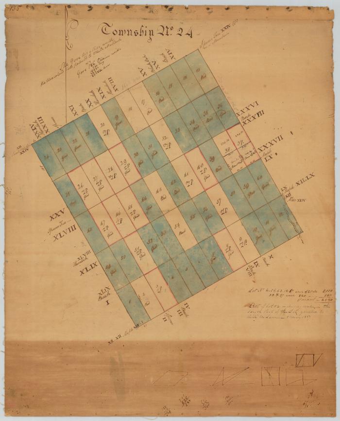 Map of Township No. 24, in Warren County. Map #239