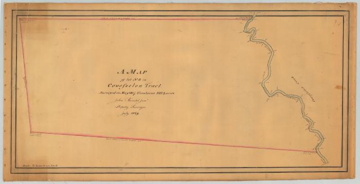 Map of Lot No. 8 in Cowasselon Tract. Map #279