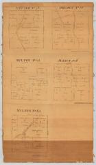 Map of Hector No. 72, Dryden No. 10, Milton No. 65 and 85 and Junius No. 6. Map #242