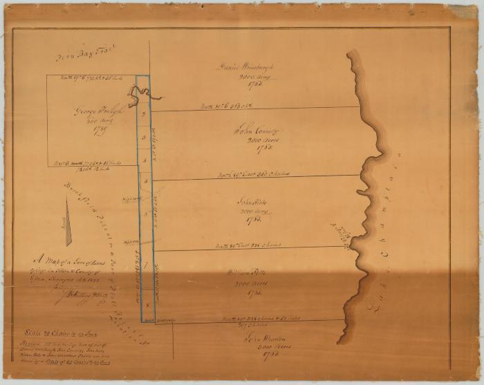 Map of a Gore of land in the Town and  County of Essex. Map #254