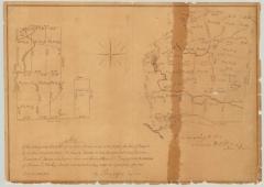 Map of 2 tracts of land ceded to the State of New York by the First Christian Party of the Oneida Indians. Map #278A(4)