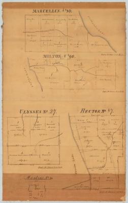 Map of Marcellus No. 86, Milton No. 90, Ulysses No. 27,  Hector No. 87 and Manlius No. 30. Map #244