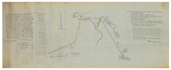 Map of a survey of a State Road in Hamilton County. Map #273 (Copy)