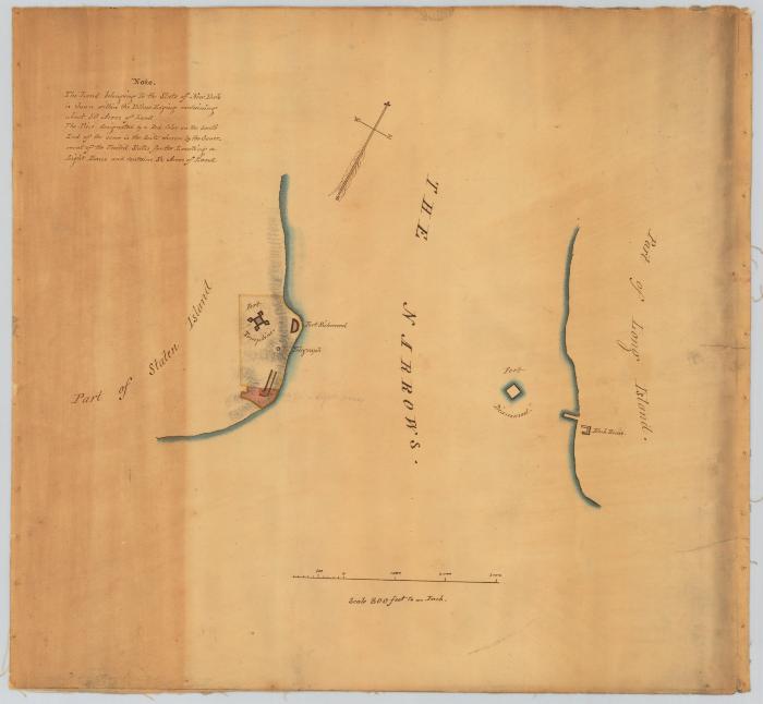 Map of the Narrows, between Staten and Long Islands. Map #291