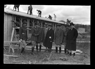 Director Fechner Inspects CCC Camp at Wawbeek, near Tupper Lake