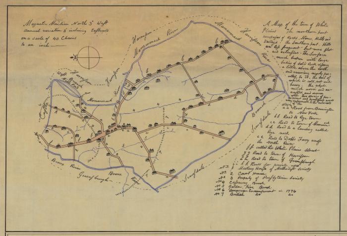 Map of the Town of White Plains, Westchester County. Map #404D (Copy)