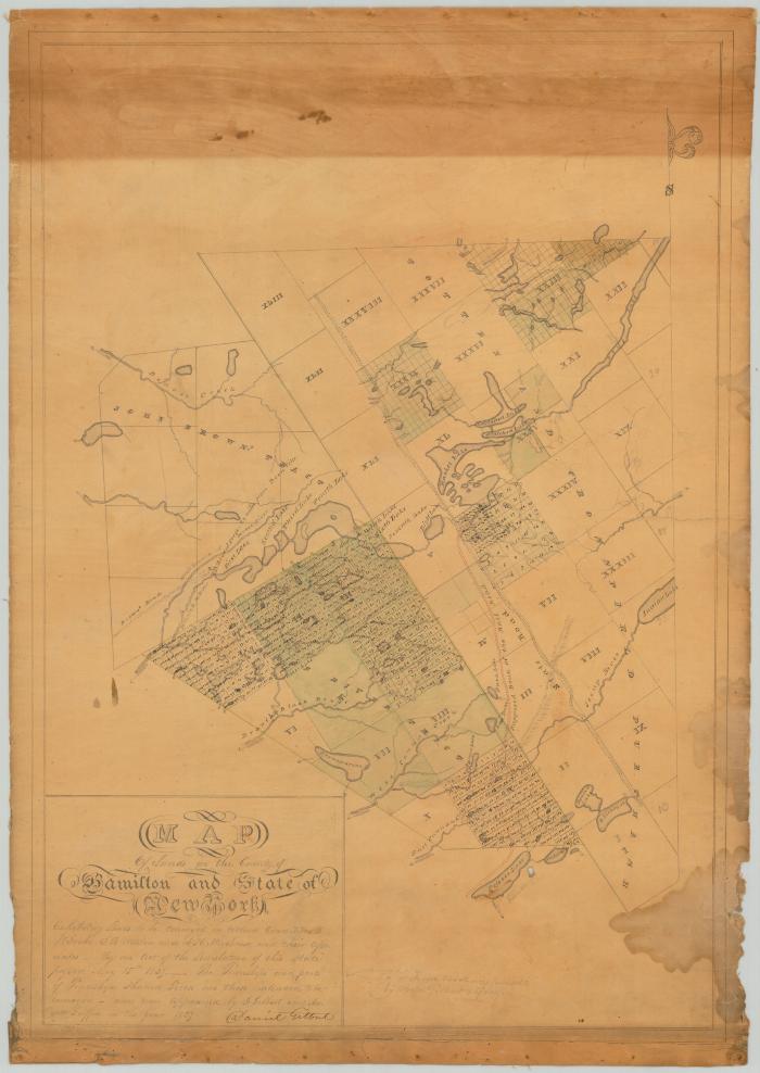 Map of lands in the County of Hamilton and State of New York. Map #316