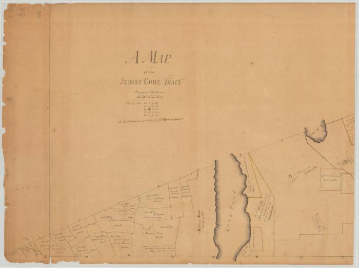 Map of the Jersey Gore Tract. Map #390A