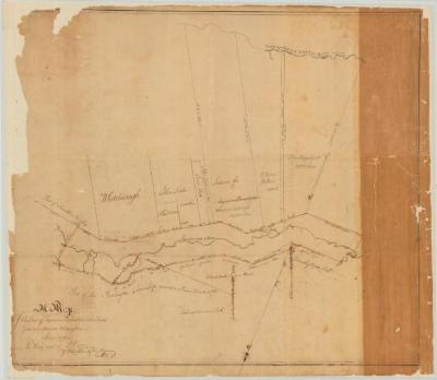 Map of a tract of land on Susquehanna river granted to Alexander Wallace and others. Map #344