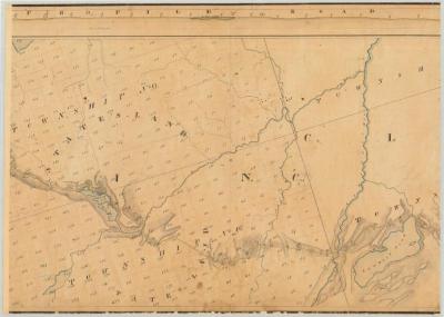 Map and profile of the road from Port Kent to Hopkinton. Map #350C